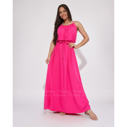 Envy pink szatén maxi ruha