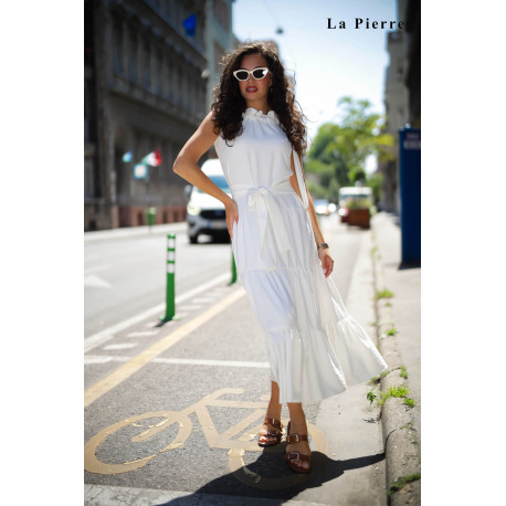 La Pierre Rocky maxi ruha (fehér)