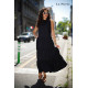 La Pierre Rocky maxi ruha (fekete)