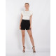 Envy átlapolt skort (fekete)
