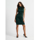 Envy oldalt húzott ruha (zöld)
