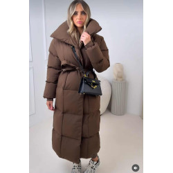 Barna pufi kabát PREMIUM