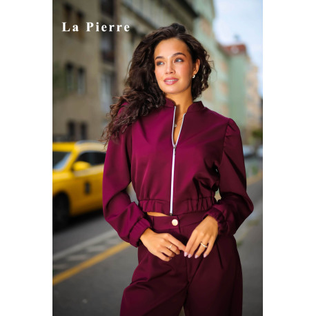 La Pierre Aneka kabát (bordó)