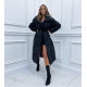 Fekete pufi kabát PREMIUM