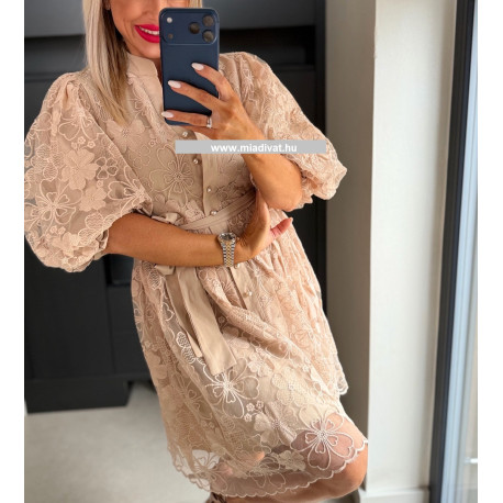 Csipke ruha (nude)