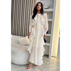 Fodros ruha (halványsárga)