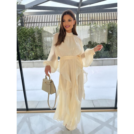 Fodros ruha (vajszínű)