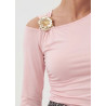 Envy félvállas felső (púderrózsaszín)