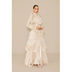 Fodros ruha (vajszínű)