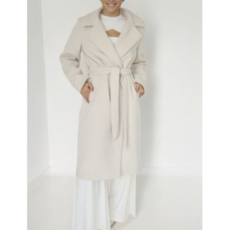 Barna szövet kabát