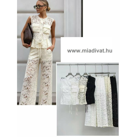 Virág mintás kétrészes szett (nadrág+felső)