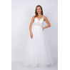Csipkés menyasszonyi ruha (törtfehér)
