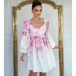 Virág mintás madeirás ruha