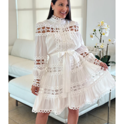 Madeirás ruha (törtfehér)