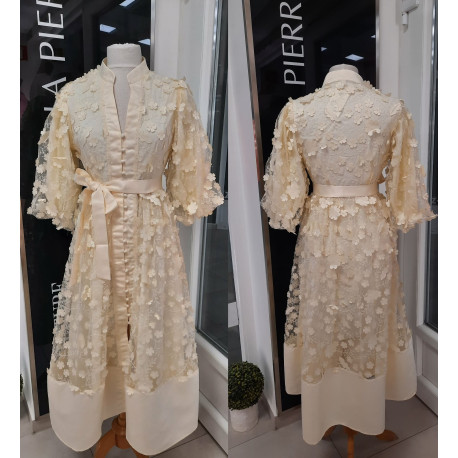 Virágos maxiruha (vaníliasárga)